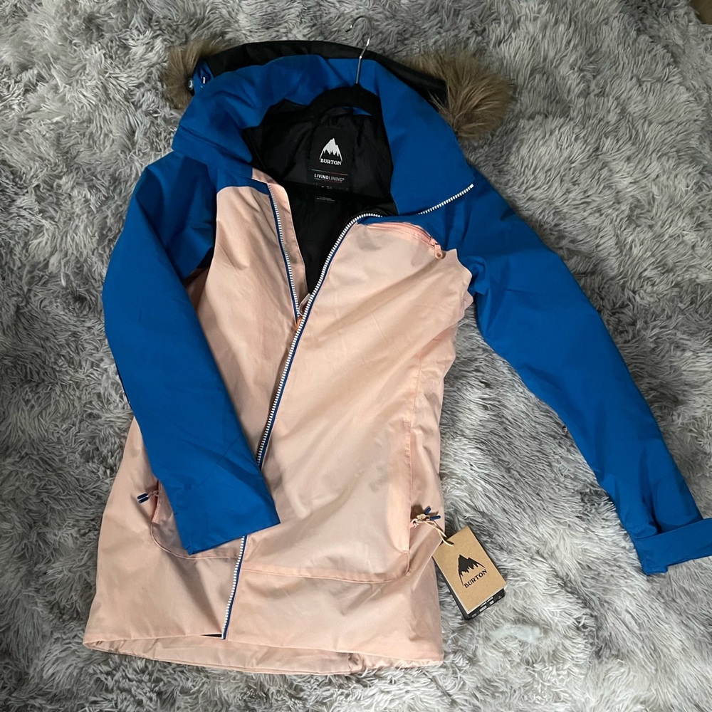 Burton Lelan Snowboard Ski Blue Pink Jacket women